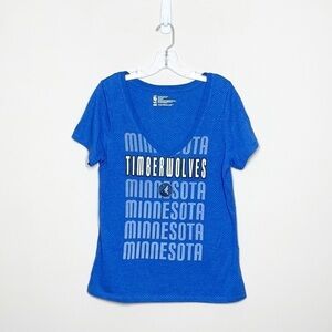 Minnesota Timberwolves NBA Short Sleeve Top V Neck